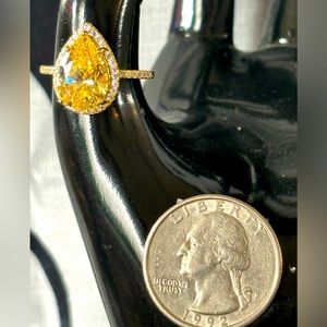 90. Yellow Gem Ring